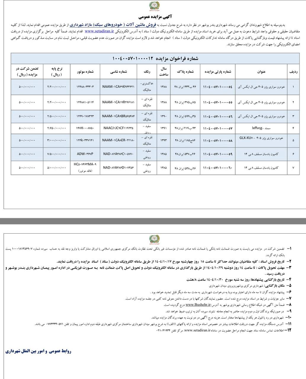 شهرداری بوشهر
