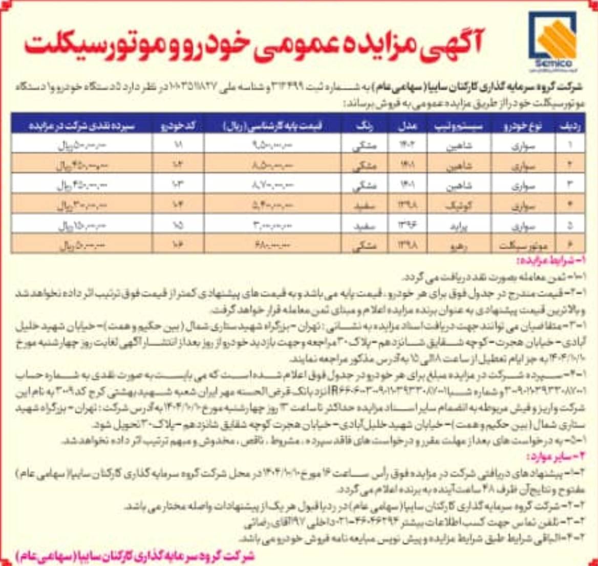 شرکت وابسته به سایپا